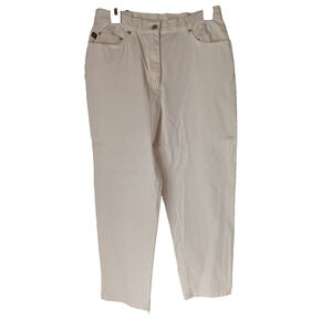 LAUREN BY RALPH LAUREN Women's Cotton/Spandex White Jeans Sz 8